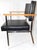 Black 1970s Vintage Cole / Litton Restored Chrome & Vinyl Office Arm Chair For Sale - Image 8 of 18