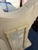Faux Bamboo Blue and Creme Toile De Joy Chinoiserie Large Leather Top Executive Desk For Sale - Image 12 of 12