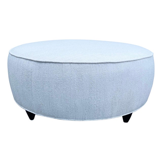 Round Vintage Ottoman by T.H. Robjohns-Gibbings For Sale