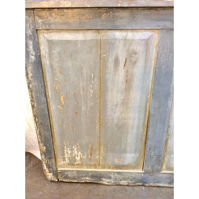 Wood Early 20th Century French Wood Painted Garden Gate For Sale - Image 7 of 13