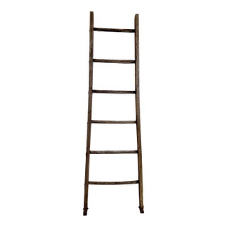 Early 20th Century Primitive Kansas Homestead Wooden Blanket Ladder For Sale