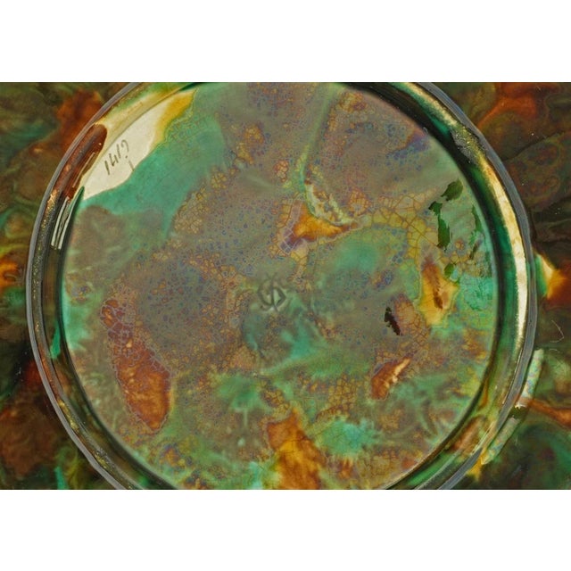 English Antique George Jones Majolica Pineapple Plate For Sale - Image 3 of 3