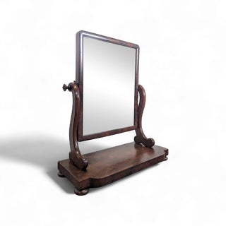 Antique Mahogany Table Mirror, 1800s For Sale