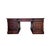 Chesterfield Double Sided Mahogany Desk with Leather Top For Sale - Image 10 of 10