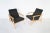 Mid-Century Modern Set of Beech & Felt Armchairs by Valerija Ema Cukermaniene for Vilnius Furniture Factory, 1960s For Sale - Image 3 of 9