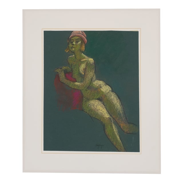 Nude with Hat* Samuel Clayberger, c. 1990s Nude with Hat feels less like a straightforward figure study and more like a...