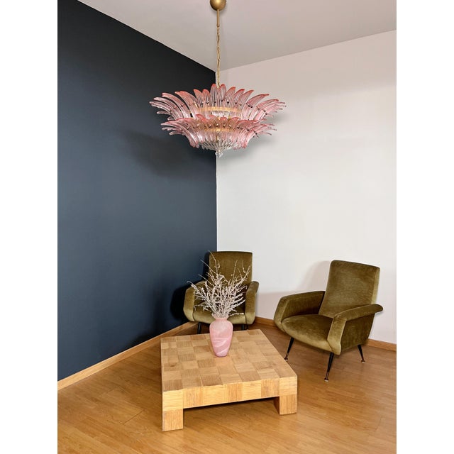 Murano Glass Palmette Chandelier, 1990s For Sale - Image 10 of 18