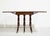 Mid Century Regency Style Mahogany Drop-Leaf Dining Table With Brass Capped Feet For Sale In Chicago - Image 6 of 13