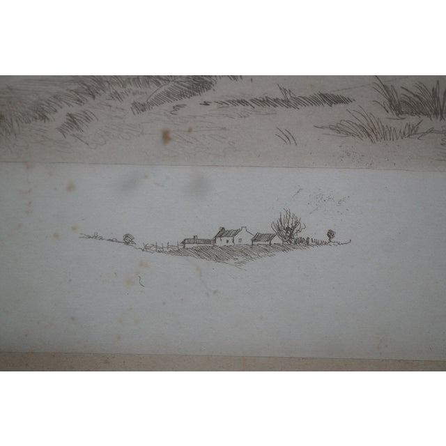 Printmaking Materials Antique Edward Loyal Field Signed Panoramic Sailboat Seascape Etching 35" For Sale - Image 7 of 12