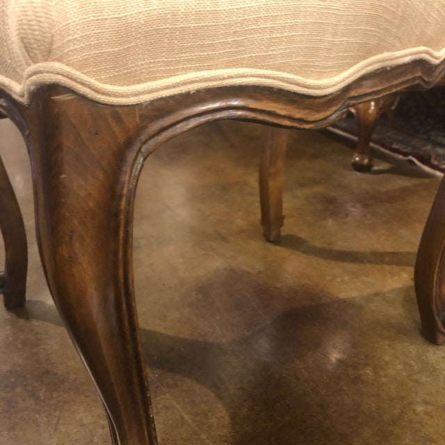 1990s Italian Hand-Carved Walnut Side Chair For Sale In Dallas - Image 6 of 12