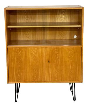 Vintage Highboard in Ash from VEB Hellerau
