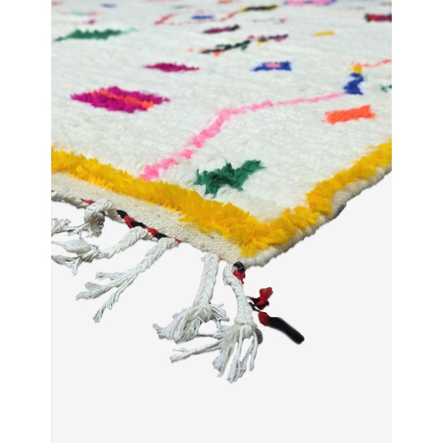 Mid-Century Modern Handwoven Atlas Wool Rug - 9.8 X 6.4 Ft For Sale - Image 3 of 8