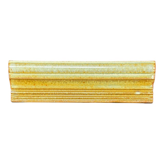 Cornsilk Glazed Ceramic Rail Molding For Sale