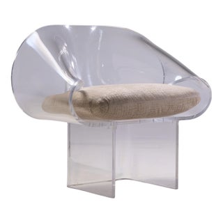 Robert Van Horn Mid Century Lucite Ribbon Chair For Sale