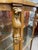 Antique Tiger Oak, Lighted Curio Cabinet, Four Glass Shelves, Hand Carved, Glass Door For Sale - Image 10 of 13