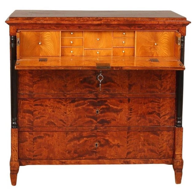 Antique Swedish Biedermeier Secretaire, 1800s For Sale - Image 6 of 6