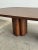 Brown Dining Table With Cylindrical Pedestals For Sale - Image 8 of 10