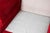 Ruby Red 1960s Mid Century Tufted Back Ruby Red Sofa For Sale - Image 8 of 14