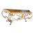 Vintage French Inspired Gilt-Finish Iron Console Table For Sale
