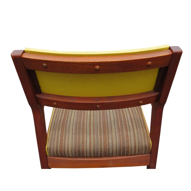 Brown Vintage American Mid-Century Solid Walnut Office/Conference Armchair For Sale - Image 8 of 12