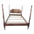 Vintage Colonial Revival Queen Size Four Poster Rice Bed For Sale