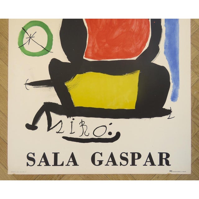 Modern Joan Miró, Original Exhibition Poster: Sala Gaspar, Barcelona, 1970, Lithograph For Sale - Image 3 of 9