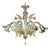 Venetian Floreal Gold-Leaf Murano Glass Chandelier by Simoeng For Sale