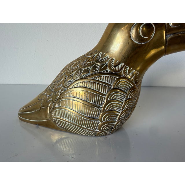Mid-Century Modern 1980s Vintage Dolbi Cashier Solid Brass Toucan Sculpture For Sale - Image 3 of 12