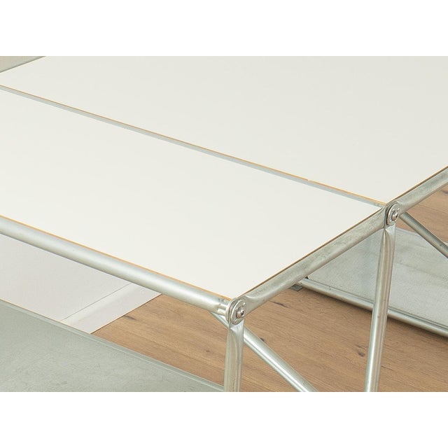 Vintage Desk in Stainless Steel, 1980s For Sale - Image 9 of 12