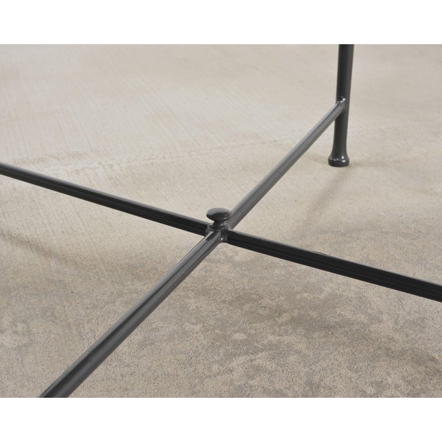Set of Four Rh Catalina Aluminum Patio Garden Dining Armchairs For Sale - Image 17 of 18