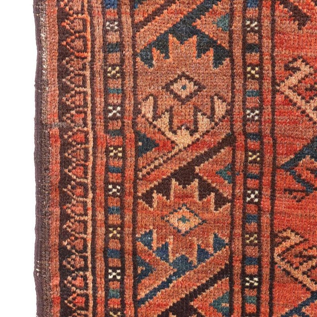 Cotton & Wool Bukhara Rug, Afghanistan For Sale - Image 6 of 8