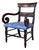 English Regency Style Mahogany Scroll Armchair For Sale