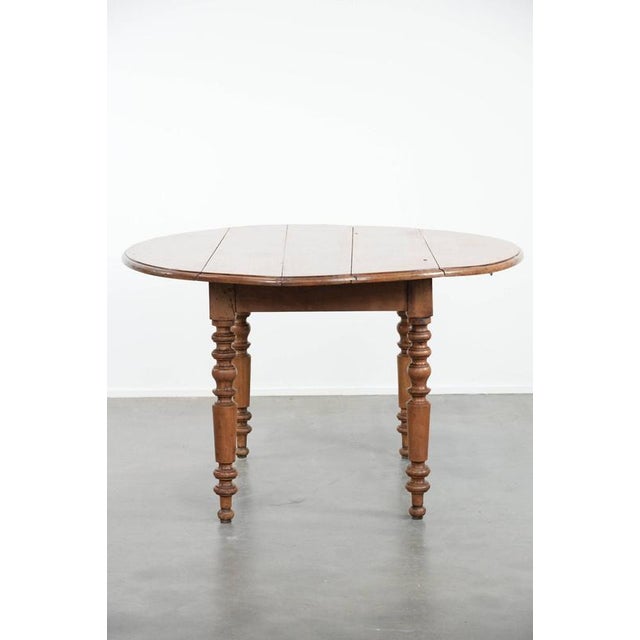English Hanging Dining Table in Walnut For Sale - Image 5 of 18