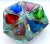 Flavio Poli Mod Colorful Hexagonal Nesting Murano Ashtrays Attributed Flavio Poli- Seguso 6 Pieces For Sale - Image 4 of 6