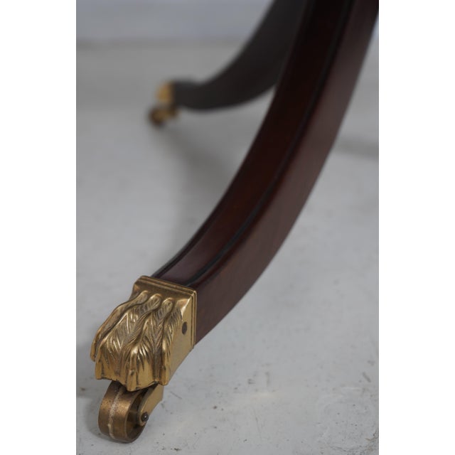 Wood Stickley Duncan Phyfe Mahogany Dining Room Table For Sale - Image 7 of 18