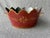 Mid 20th Century Vintage Maroon Gold Hand Painted French Tole Cachepot For Sale - Image 5 of 13