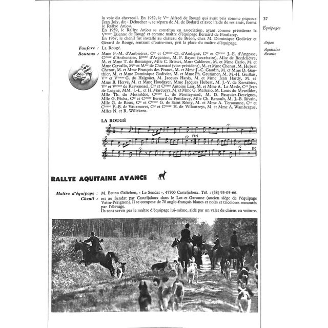 White "Venerie Aujourdhui" 1975 Bouessee, Joel, Dormeuil, Ashley, and Tremblot De La Croix, H. For Sale - Image 8 of 10