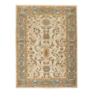 Organic Modern Persian Sultanabad Rug - 08'11 X 12'00 For Sale
