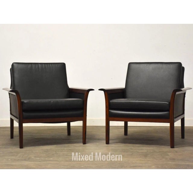 Modern Rosewood Lounge Chairs by Knut Sæter For Sale - Image 12 of 12