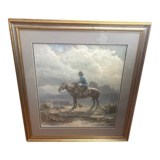 1980s Olaf Wieghorst Signed and Numbered Print " the Navaho" 751/1500 For Sale