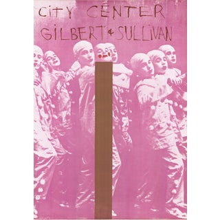 1968 Jim Dine 'Gilbert And Sullivan' Pop Art Pink, Brown USA Offset Lithograph For Sale