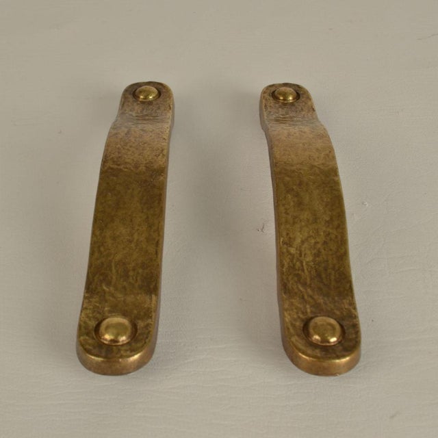 Bronze Pull Drawer and Cabinet Handles, 1970s, Set of 8 For Sale - Image 3 of 9