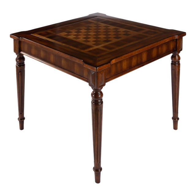 Vincent Multi-Game Card Table, Medium Brown For Sale