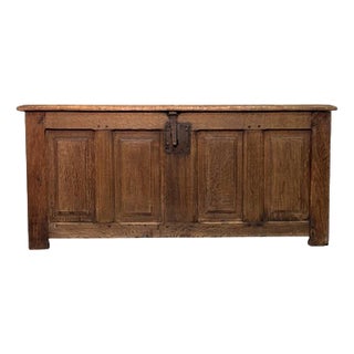 Antique Chestnut Chest, 1700s For Sale