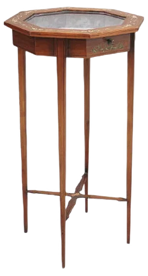 19th-Century Satinwood and Painted Bijouterie Table