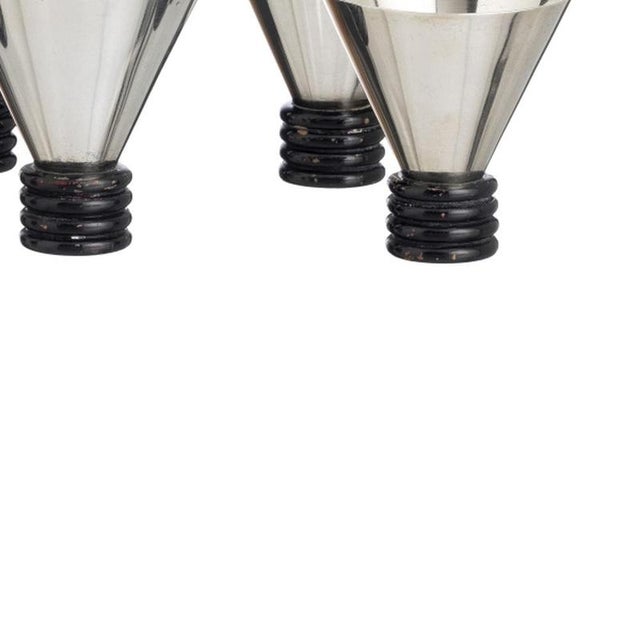 Art Deco Silver Glasses, Set of 6 For Sale - Image 5 of 6