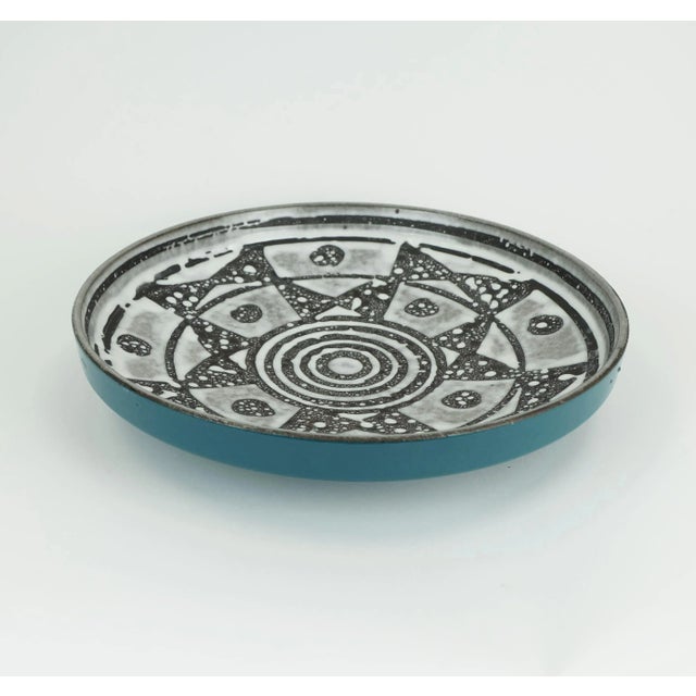 Brown Large Mid-Century Grey and Brown Glazed Ceramic No. 1075-31 Ankara Bowl from Carstens Tönnieshof, 1960s For Sale - Image 8 of 11