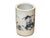 Chinese Chinese Distressed White Porcelain Blue Kid Playing Graphic Holder Vase For Sale - Image 3 of 10