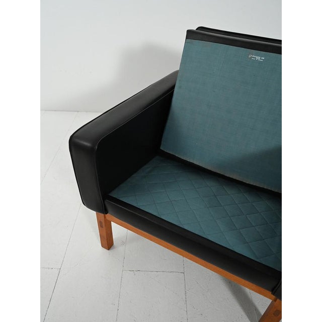 Swedish Armchair in Black Faux Leather from AB Futura, 1960s For Sale - Image 9 of 11