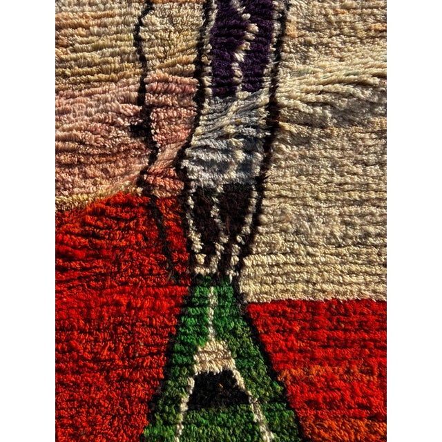 Colorful Modern Moroccan Berber Rug For Sale - Image 6 of 9